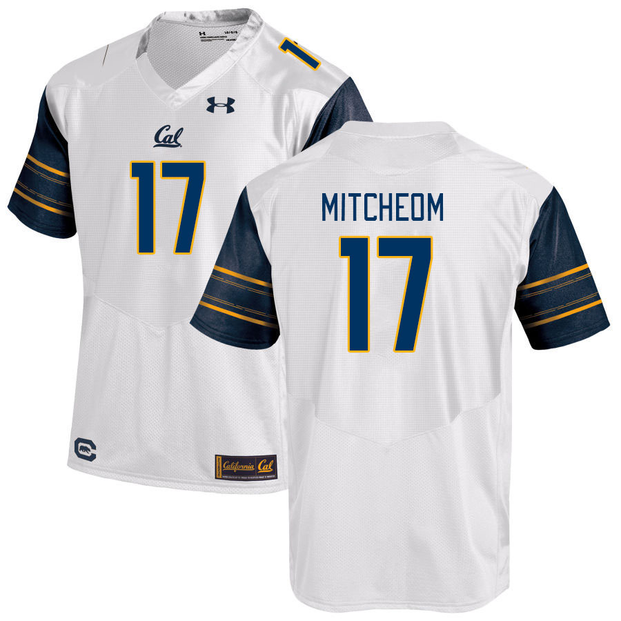 Men #17 Noah Mitcheom California Golden Bears College Football Jerseys Stitched Sale-White - Click Image to Close